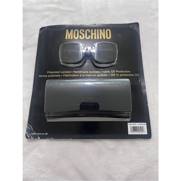 Moschino Women\'s 54mm Black Sunglasses MOS124-S 807 New! main image 4